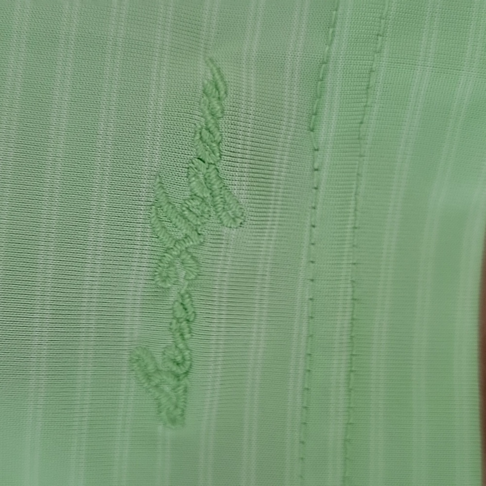 Ben Hogan Performance Striped Green Polo Shirt Sz L - Picture 3 of 6